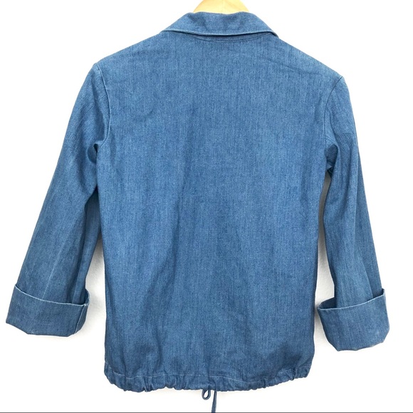 Vintage 70’s chambray Wrangler cuff sleeve shirt - Picture 3 of 8